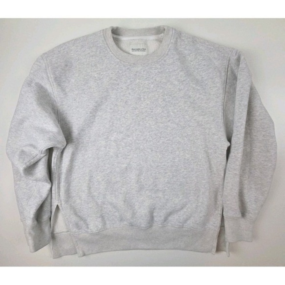 Abercrombie & Fitch Soft‎ Max Essentials Womens Small Colorblock Gray Pullover
